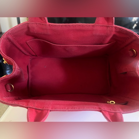 PRADA Mini Canapa Canvas Tote Bag - Picture 5 of 10